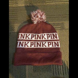 Pink Brand Maroon Beanie